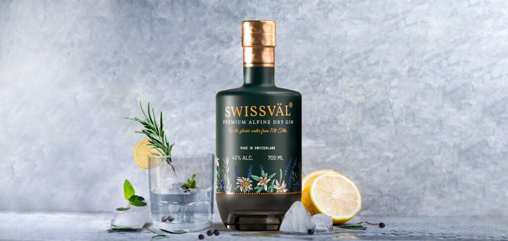 Premium Alpine Dry Distilleries Swiss-väl – Gin
